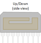 Up-down accelerometer